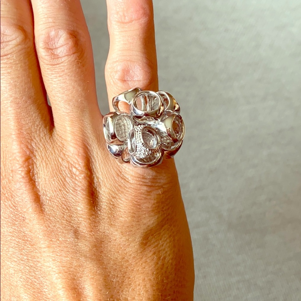 Do Modolo sterling Siver & diamond statement ring